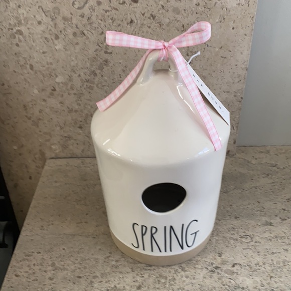 Rae Dunn “Spring” ceramic birdhouse. - Picture 6 of 10